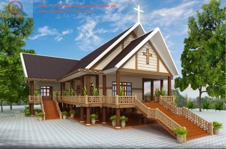 CÔNG TRÌNH NHÀ THỜ IA TIÊM (800M2) 2 TẦNG