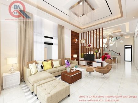 PHÒNG KHÁCH HIỆN ĐẠI ( 8M X 5M )